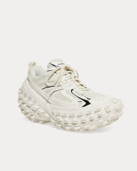 Balenciaga Bouncer Mesh & Nylon White Low Top Sneakers - 3