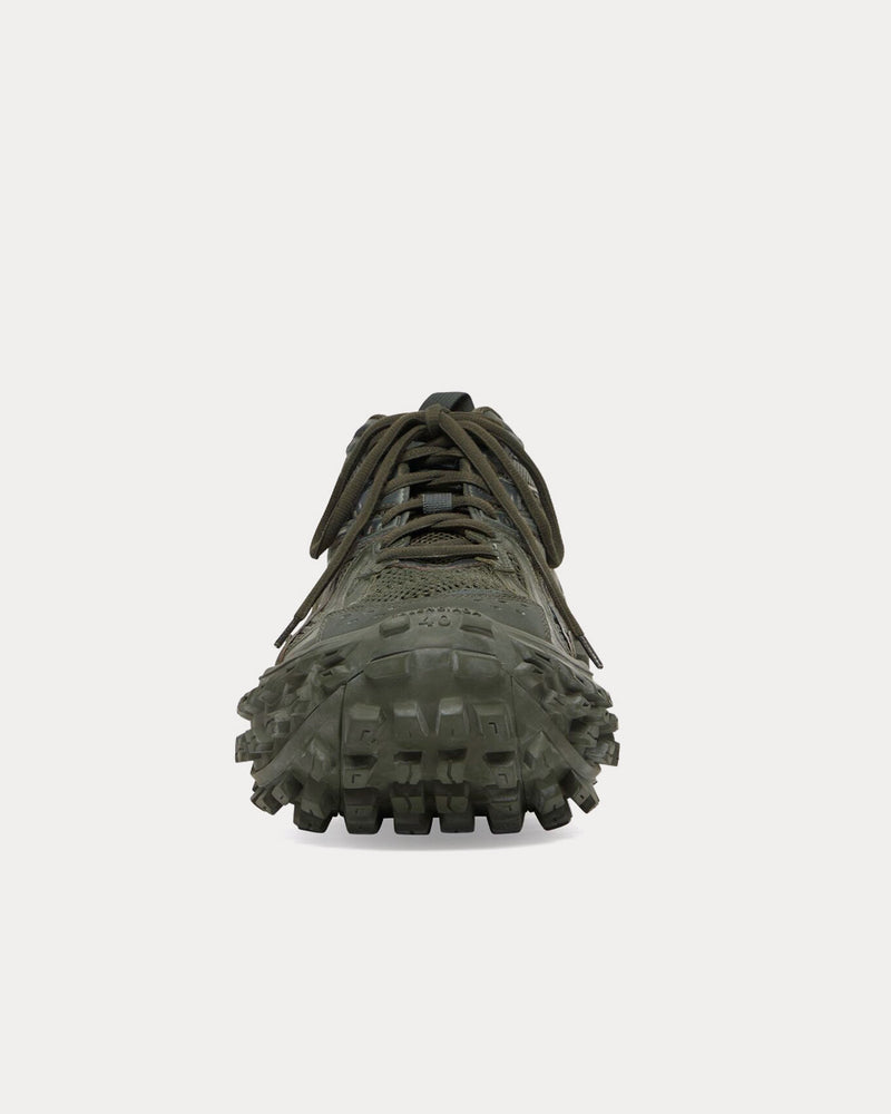 Balenciaga Bouncer Mesh & Nylon Dark Green Low Top Sneakers - 3