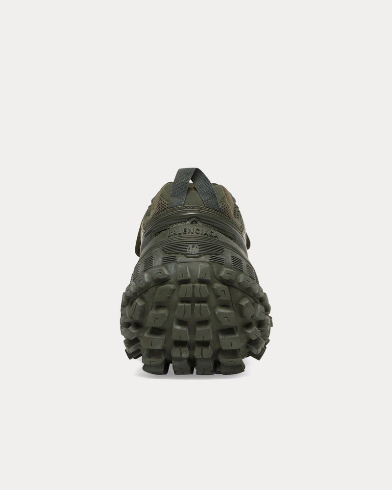 Balenciaga Bouncer Mesh & Nylon Dark Green Low Top Sneakers - 4