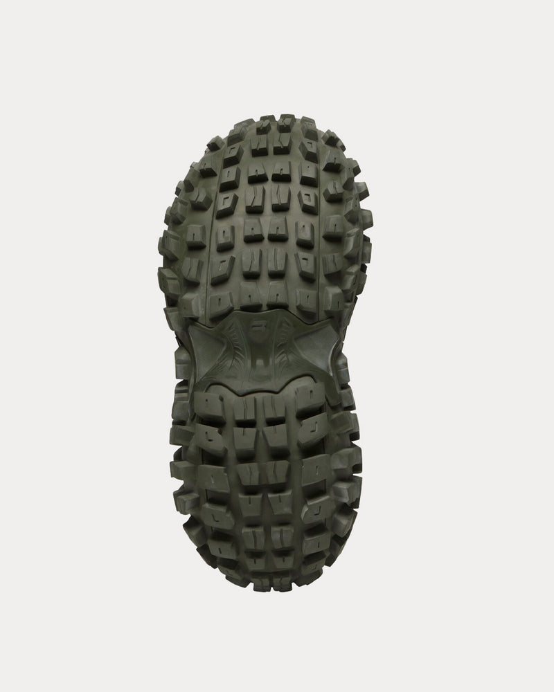 Balenciaga Bouncer Mesh & Nylon Dark Green Low Top Sneakers - 5