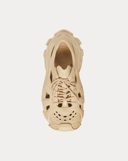 Balenciaga HD Lace-Up Rubber Nude Low Top Sneakers - 2