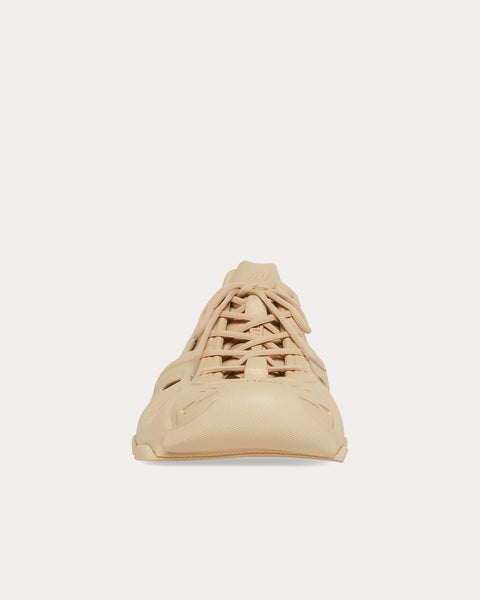 HD Lace-Up Rubber Nude Low Top Sneakers