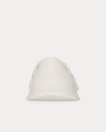 Balenciaga Mold Closed Rubber Off-White Slip Ons - 4