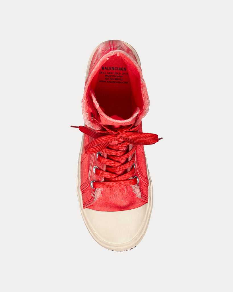 Men's Paris High Top Sneaker in Red