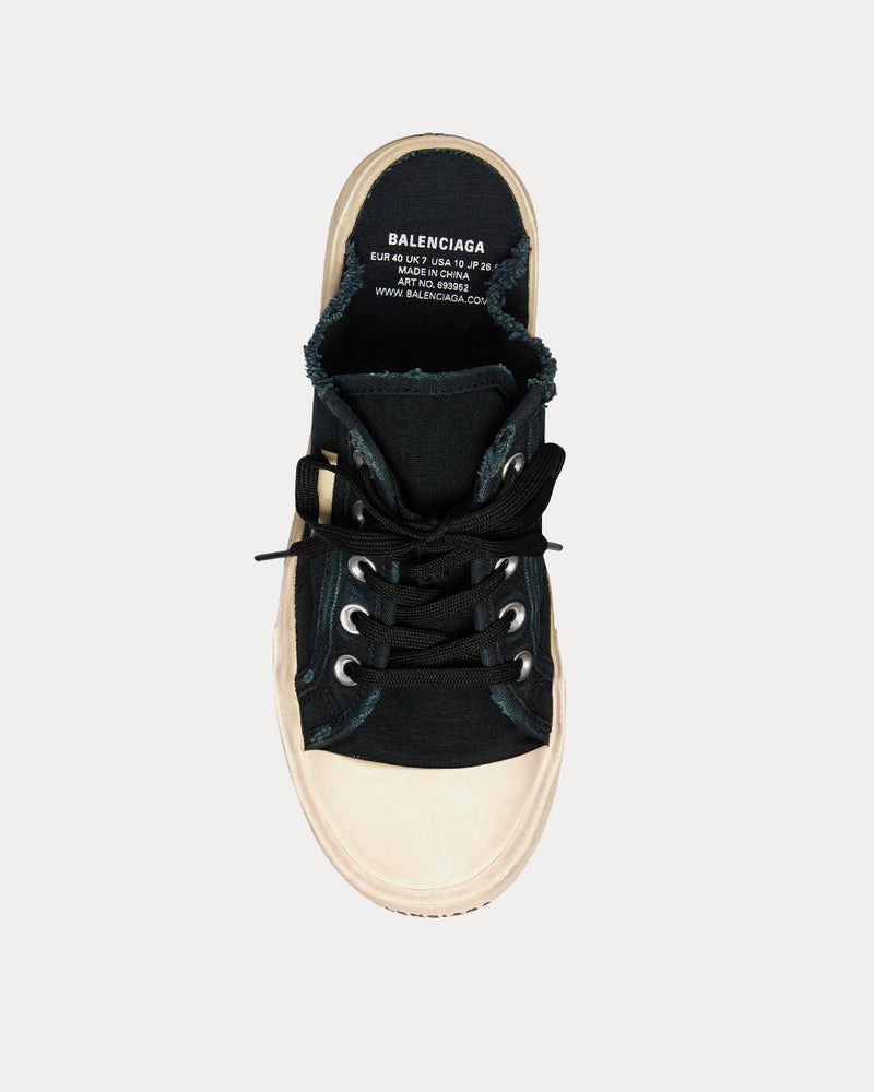Balenciaga Distressed Canvas Paris Sneaker Mule Black Sz 40 Balenciaga balenciaga paris sneaker - Gem main image 2
