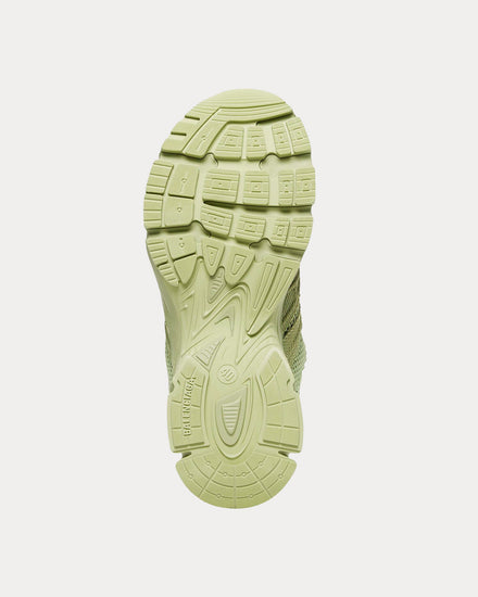 Balenciaga Phantom Fabric & Mesh Monocolor Green Low Top Sneakers - 5