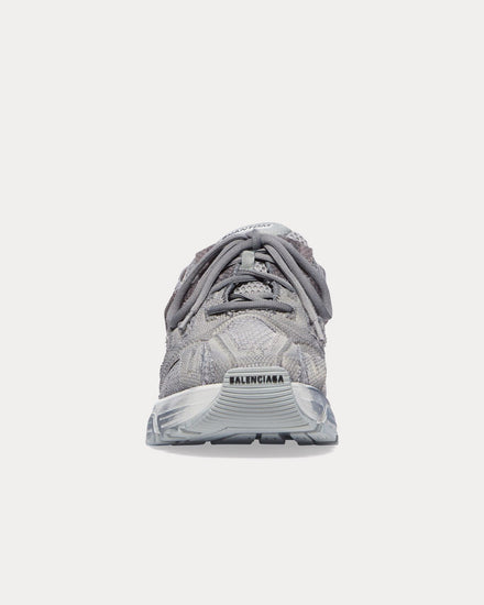 Balenciaga 'Cities Series' Phantom Bicolor Fabric & Mesh Washed Grey Low Top Sneakers - 3