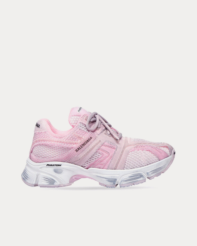 Balenciaga 'Cities Series' Phantom Bicolor Fabric & Mesh Washed Pink / White Low Top Sneakers - 1
