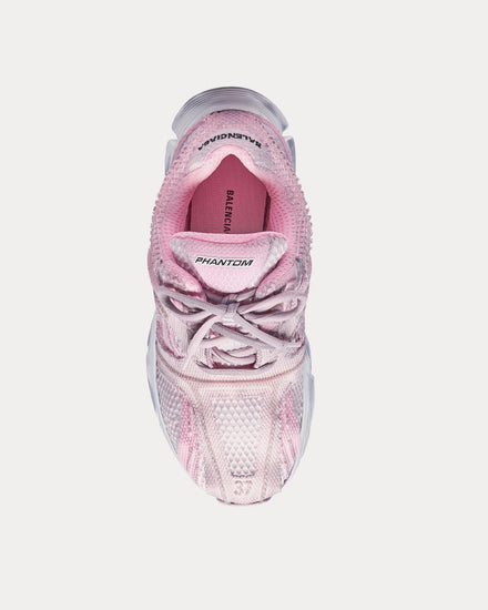 Balenciaga 'Cities Series' Phantom Bicolor Fabric & Mesh Washed Pink / White Low Top Sneakers - 2