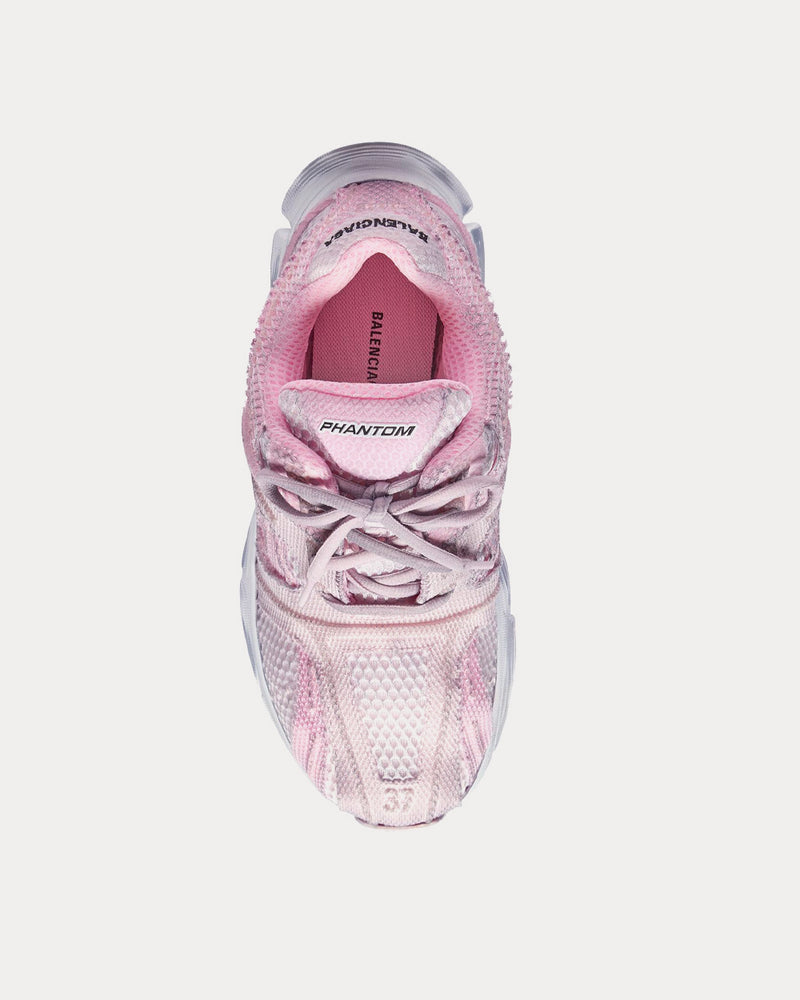 Balenciaga 'Cities Series' Phantom Bicolor Fabric & Mesh Washed Pink / White Low Top Sneakers - 2