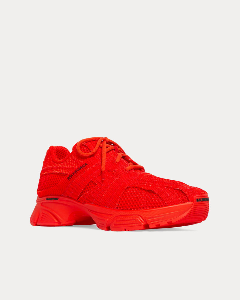 Balenciaga Phantom Fabric & Mesh Monocolor Red Low Top Sneakers - 3