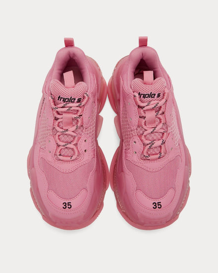 【BALENCIAGA】Women's Triple S Low-Top Sneakers Pink Balenciaga Triple S Faded Pink Chunky Low Top Sneaker 41 | eBay