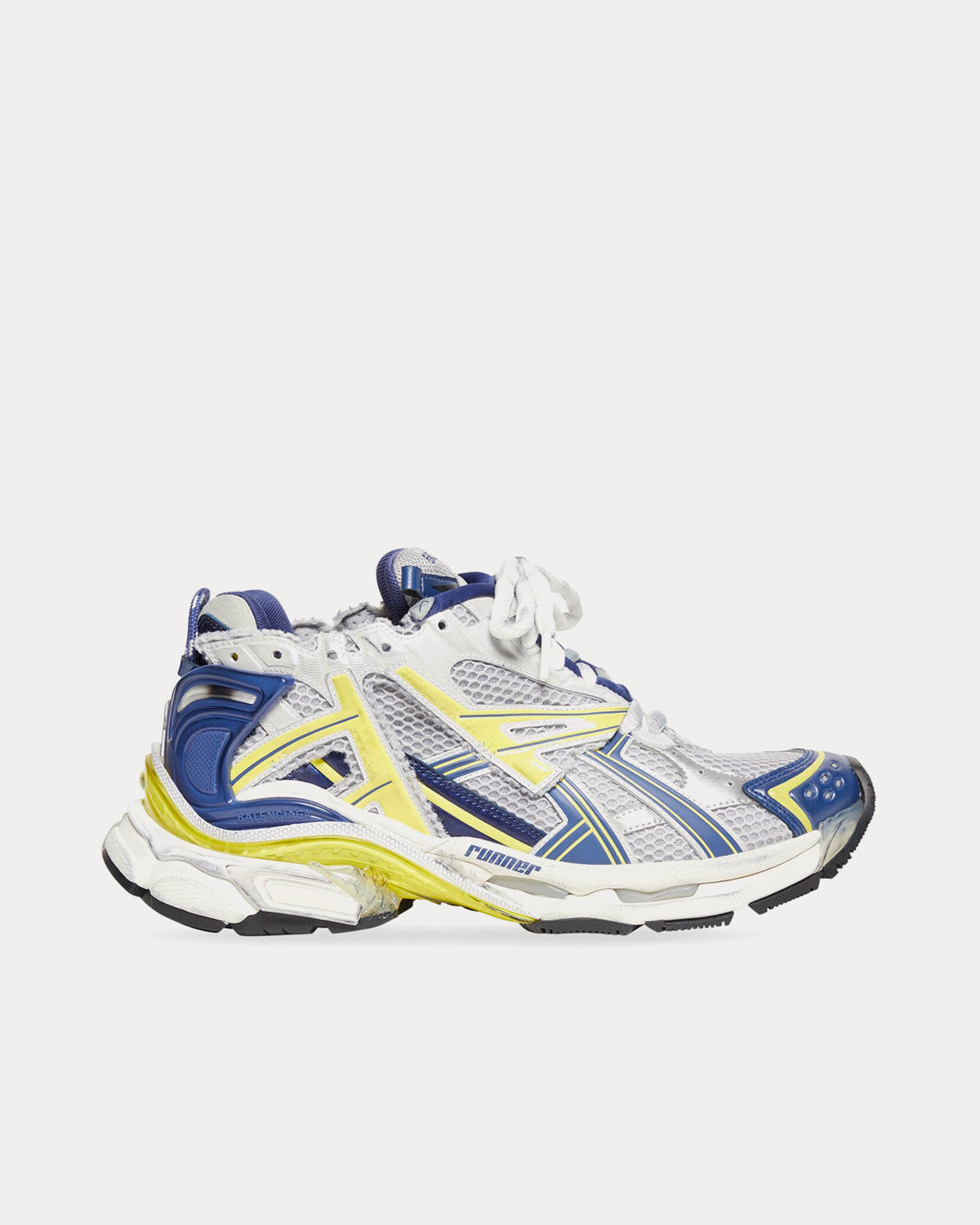 Balenciaga Runner Mesh Nylon White Blue Yellow Grey Black Low Top Sneakers Sneak in Peace