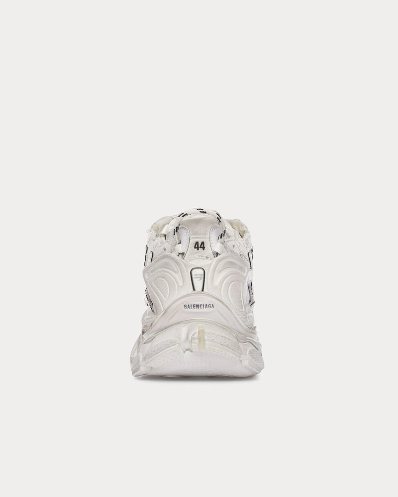 Balenciaga Runner Mesh & Nylon White Low Top Sneakers - 3