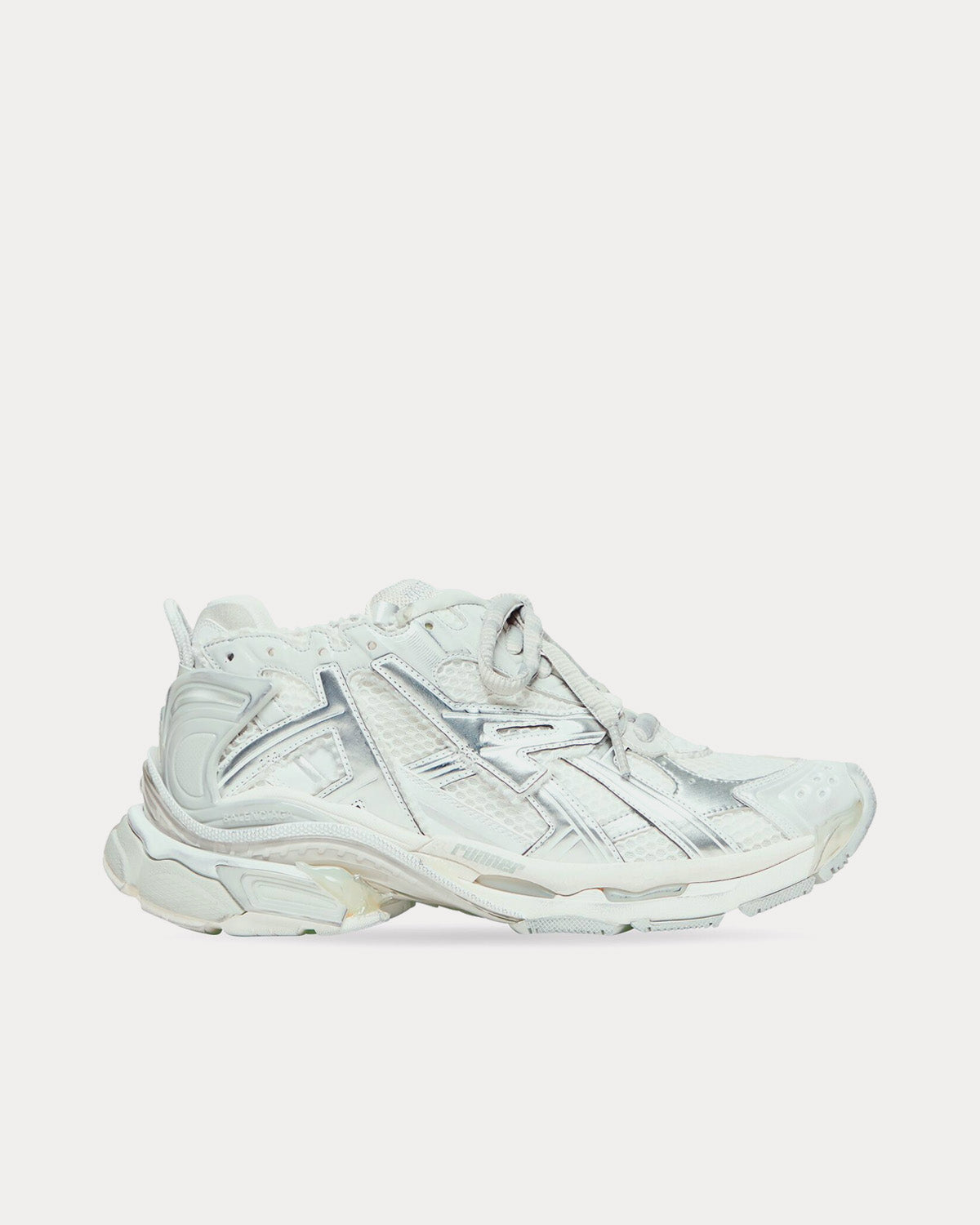 Balenciaga Women's Runner Mesh & Nylon White / Grey / Silver