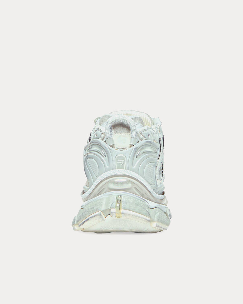 Balenciaga Runner Mesh & Nylon White / Grey / Silver Low Top Sneakers - 4