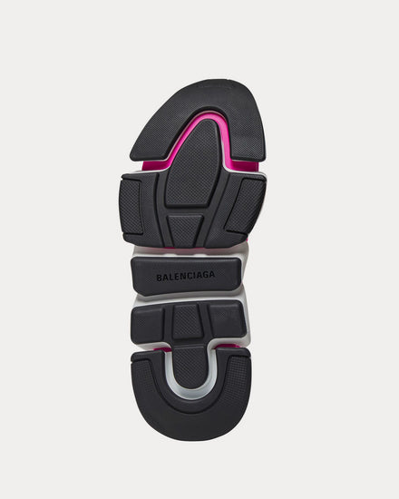 Balenciaga Speed 2.0 Recycled Knit with Biocolor Sole Dark Pink High Top Sneakers - 3