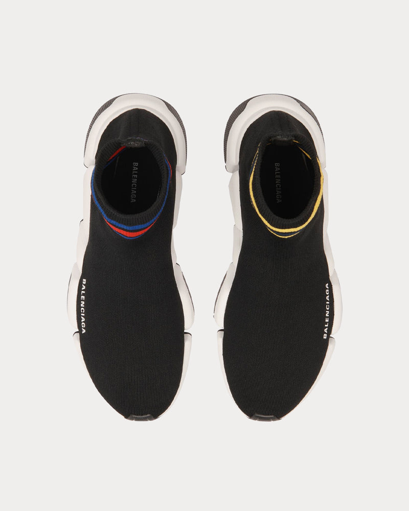 Balenciaga Speed 2.0 Black / Multi High Top Sneakers - 3