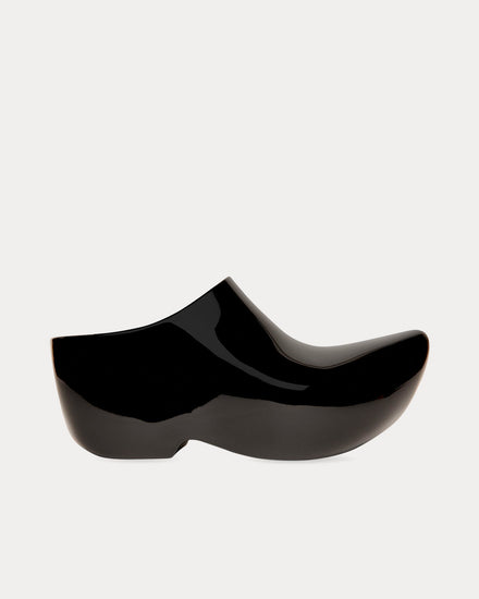 BALENCIAGA technoclog サイズ36 シャイニーブラック Balenciaga Women's Technoclog Shiny Rubber Black Slip Ons