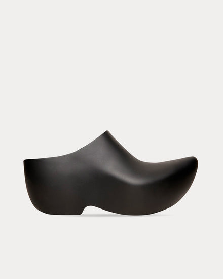 BALENCIAGA technoclog ミュール 43 Balenciaga Men's Technoclog Rubber Matte Black Slip Ons