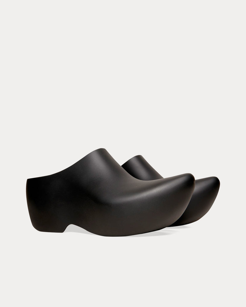 Balenciaga Men's Technoclog Rubber Matte Black Slip Ons Balenciaga Men's Technoclog Rubber Matte Black Slip Ons