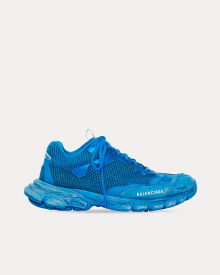 Balenciaga Track.3 Mesh & Nylon Blue Low Top Sneakers - 1