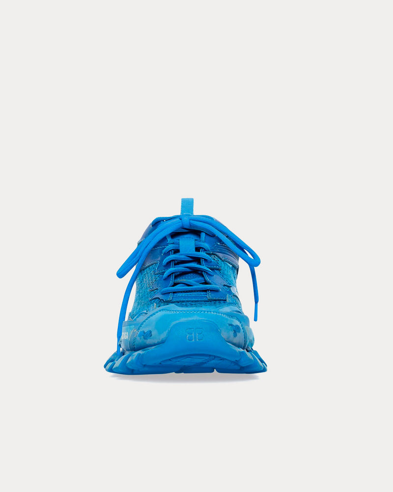 Balenciaga Track.3 Mesh & Nylon Blue Low Top Sneakers - 2