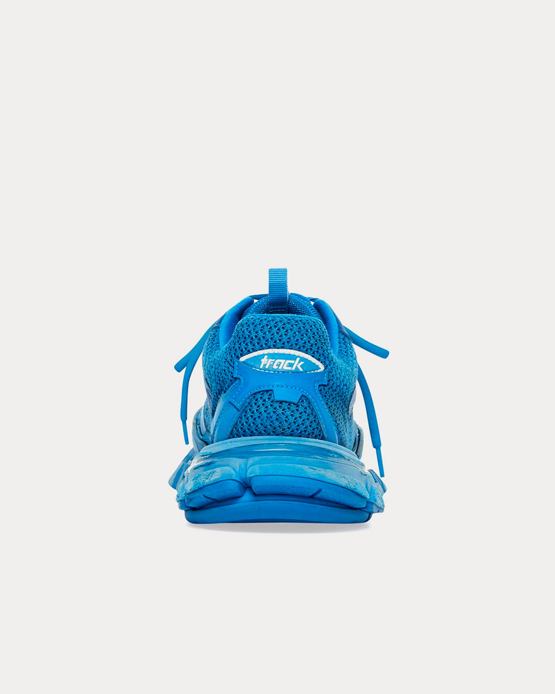 Balenciaga Track.3 Mesh & Nylon Blue Low Top Sneakers - 3