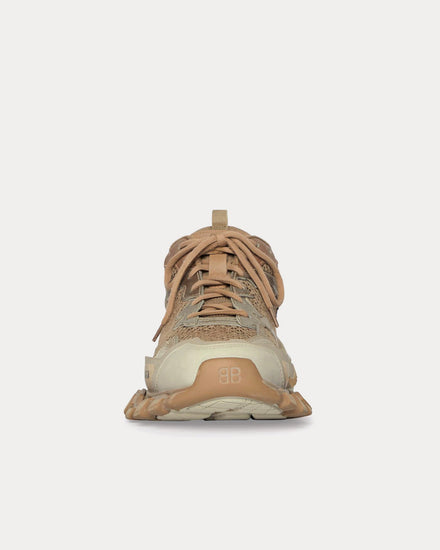 Balenciaga Track.3 Mesh & Nylon Beige Low Top Sneakers - 3