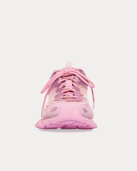 Balenciaga Track.3 Mesh & Nylon Pink / White Low Top Sneakers - 2
