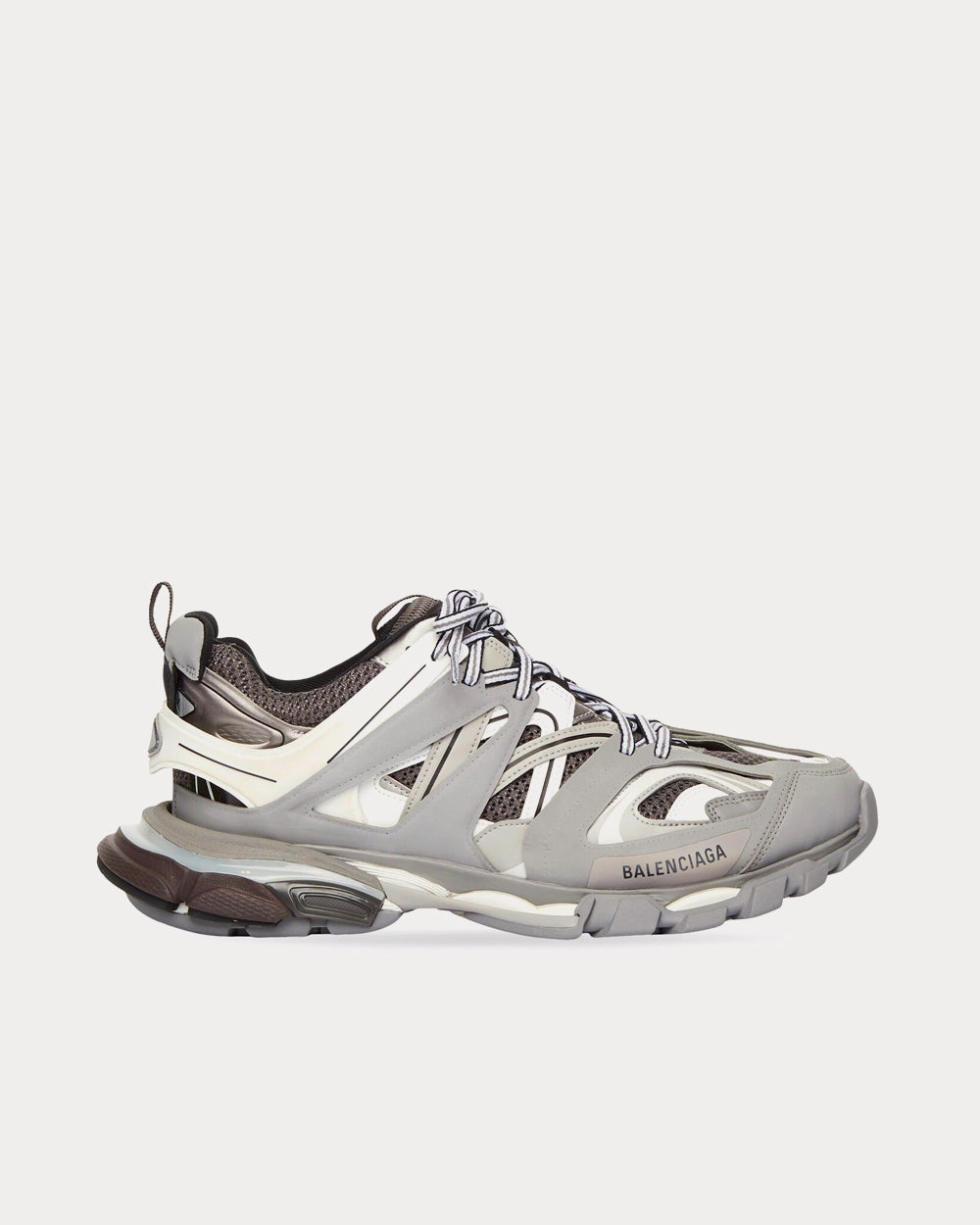 Balenciaga Men's Track LED Mesh & Nylon Grey Low Top Sneakers