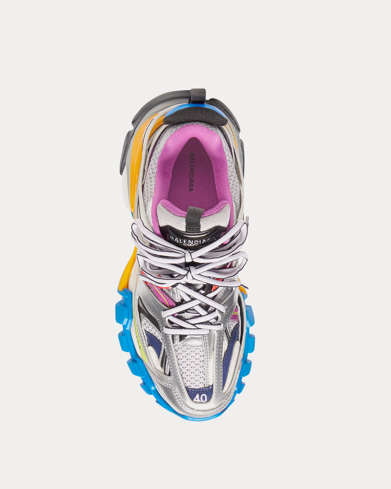 Balenciaga Track Mesh & Nylon Multi / Silver Low Top Sneakers - 2