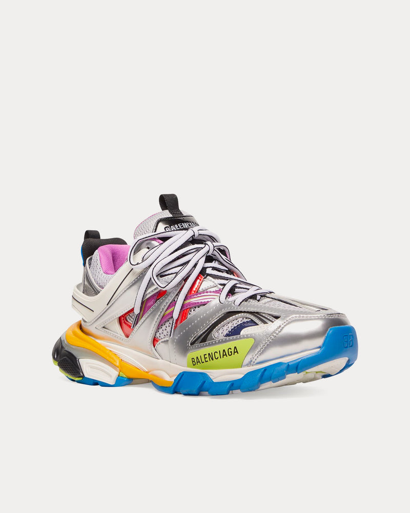 Balenciaga Track Mesh & Nylon Multi / Silver Low Top Sneakers - 3