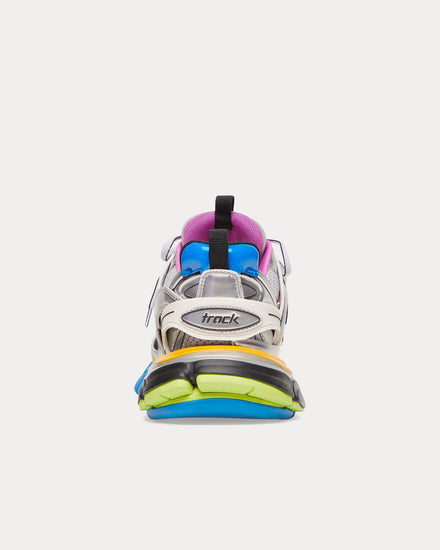 Balenciaga Track Mesh & Nylon Multi / Silver Low Top Sneakers - 4