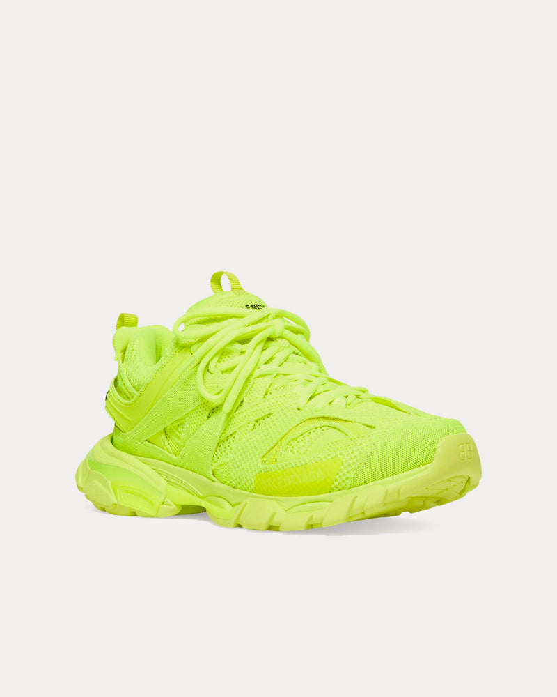 Balenciaga Track Full Mesh Neon Yellow Low Top Sneakers - 2