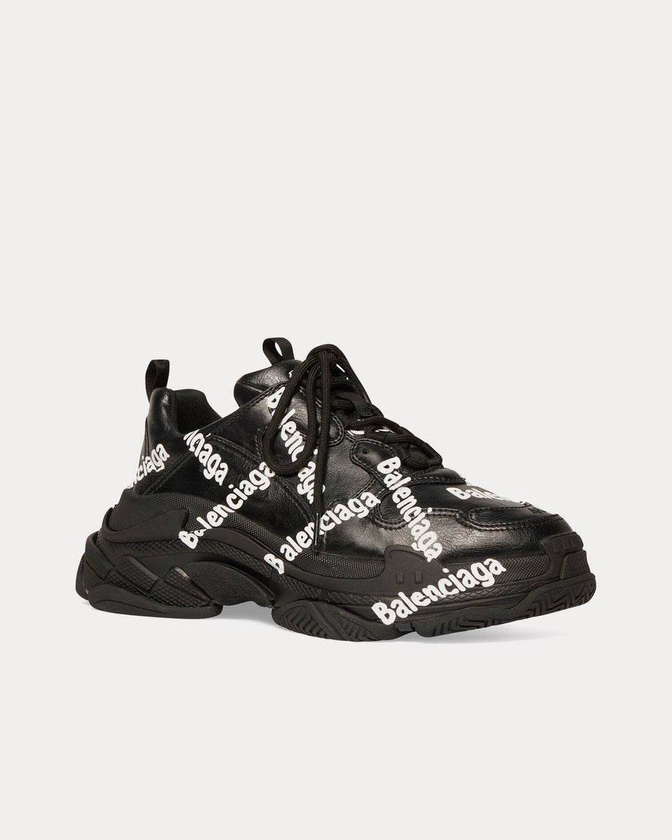 Black and white balenciaga shoes clearance