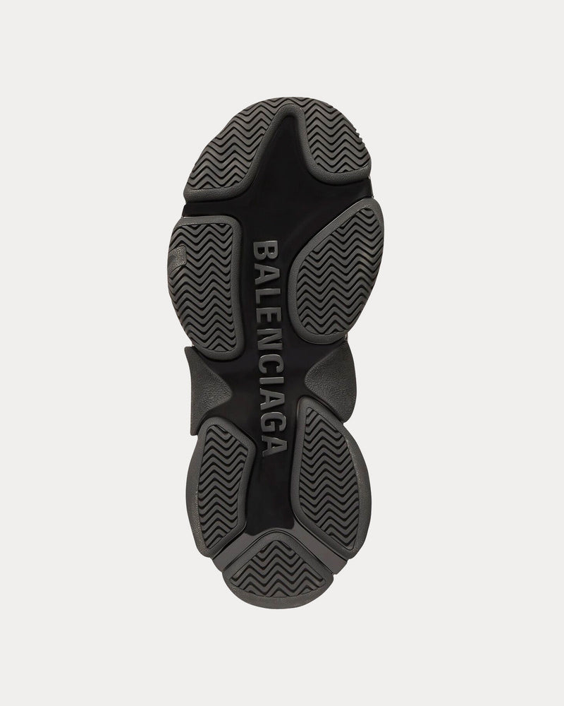Balenciaga Triple S Logotype Black / White Low Top Sneakers - 4
