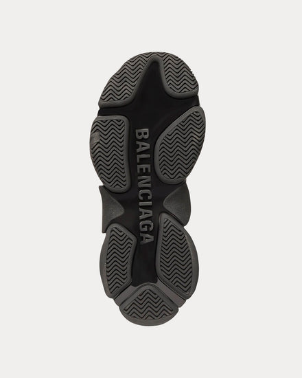 Balenciaga Triple S Logotype Black / White Low Top Sneakers - 4