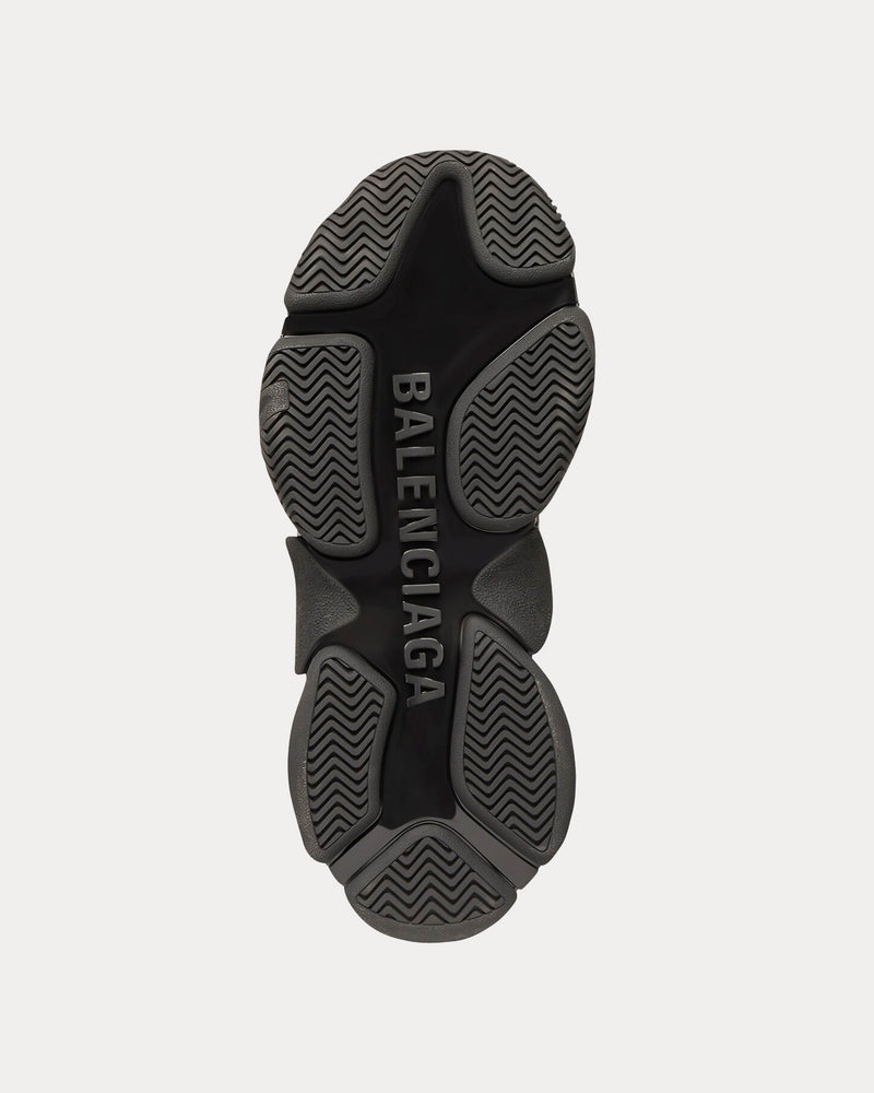 Balenciaga Triple S Logotype Black / White Low Top Sneakers - 4