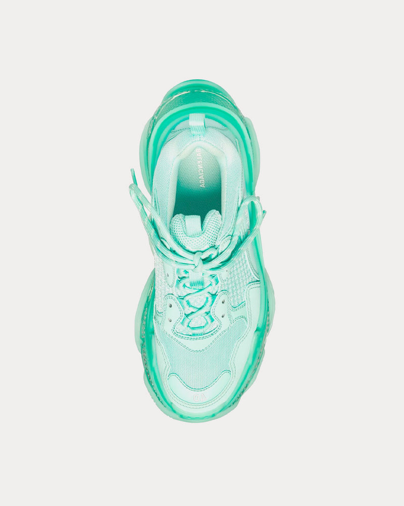 Balenciaga Triple S Clear Sole Dark Green Men's