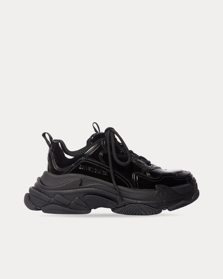 関税込【BALENCIAGA】TRIPLE S ロートップスニーカー Black 関税込【BALENCIAGA】トリプル S レザー スニーカー Black