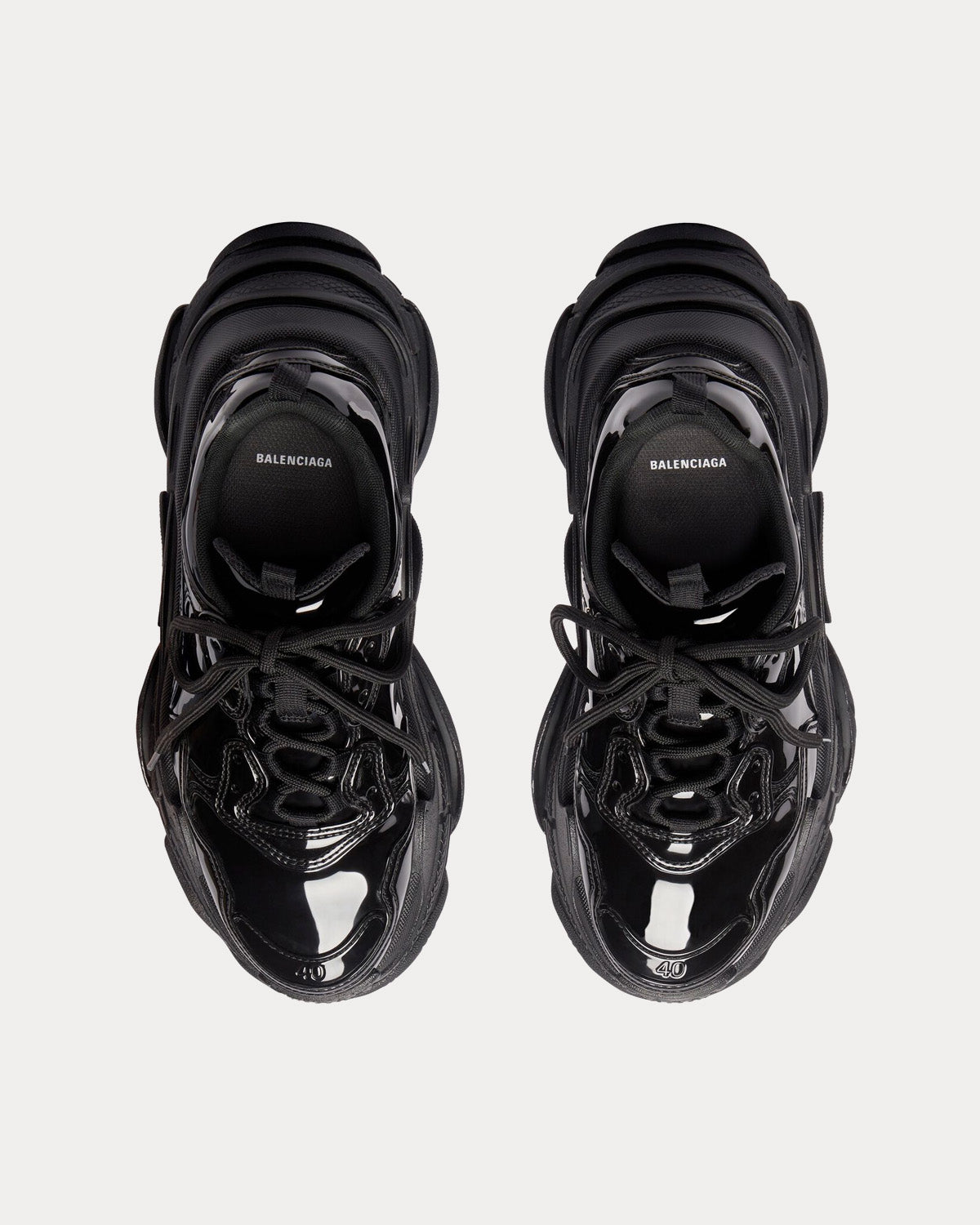 Balenciaga black rubber shoes hotsell