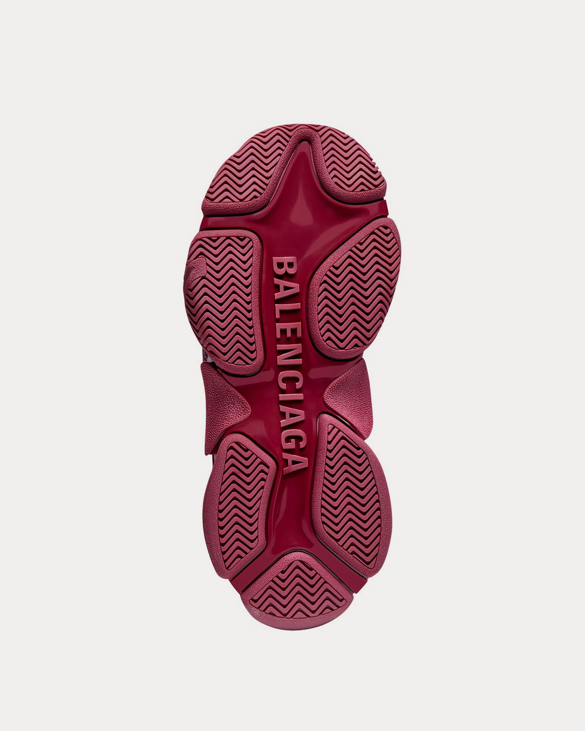 Balenciaga Triple S Burgundy Low Top Sneakers Sneak in Peace