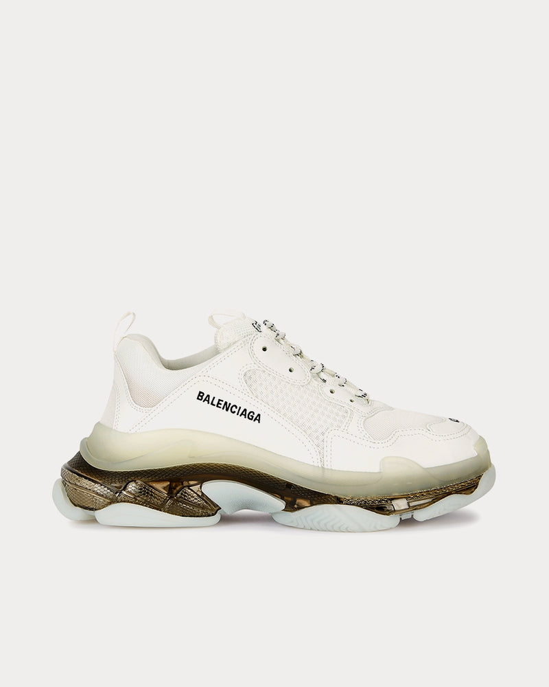 Balenciaga Triple S White Low Top Sneakers - 1