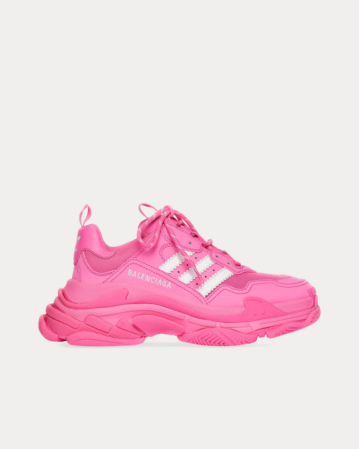 Balenciaga x Adidas - Triple S Pink / White Low Top Sneakers