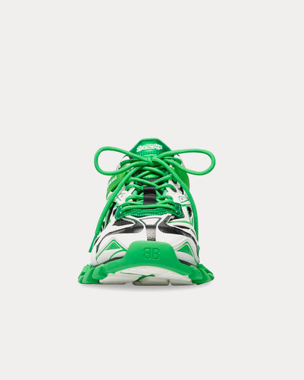 Balenciaga Track 2.0 White / Green / Black Low Top Sneakers - 3