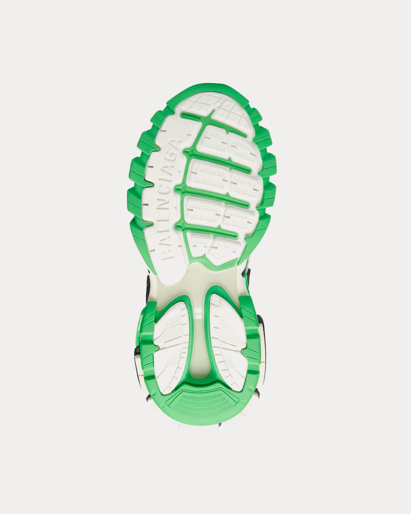 Balenciaga Track 2.0 White / Green / Black Low Top Sneakers - 4