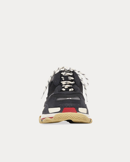 Balenciaga Triple S Double Foam & Mesh Black Low Top Sneakers - 2