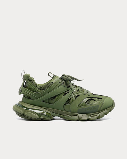 Balenciaga Men's Track Lace-Up Green Low Top Sneakers Trainers