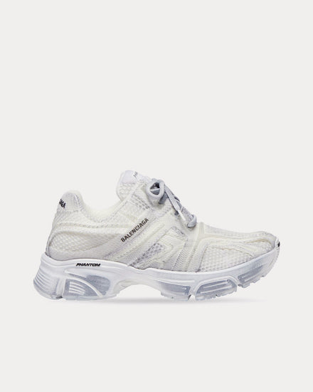 Balenciaga 'Cities Series' Phantom Monocolor Fabric & Mesh Wash White Low Top Sneakers - 1